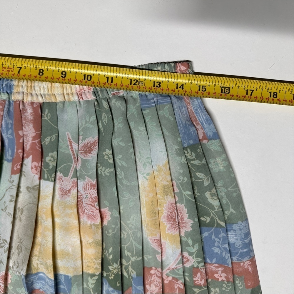 Vintage Pleated Floral Patchwork Cottagecore Elas… - image 6